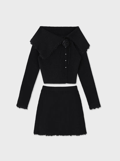 Lumiere rose knit setup(eme10813)