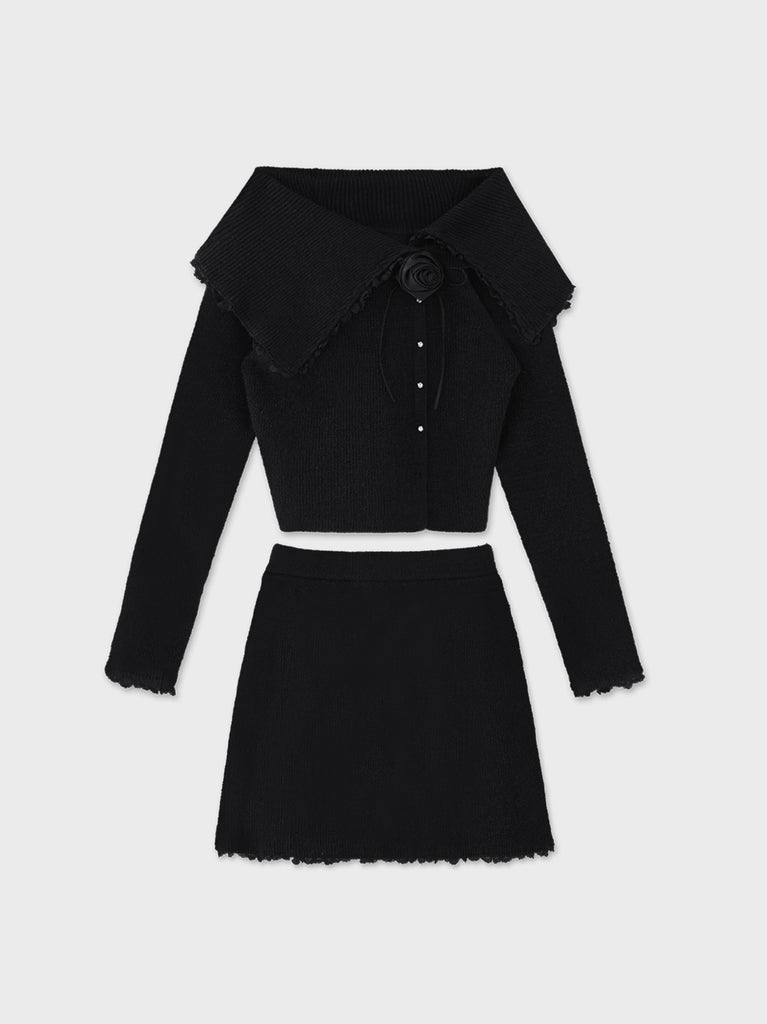 Lumiere rose knit setup(eme10813)