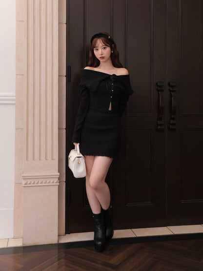 Lumiere rose knit setup(eme10813)