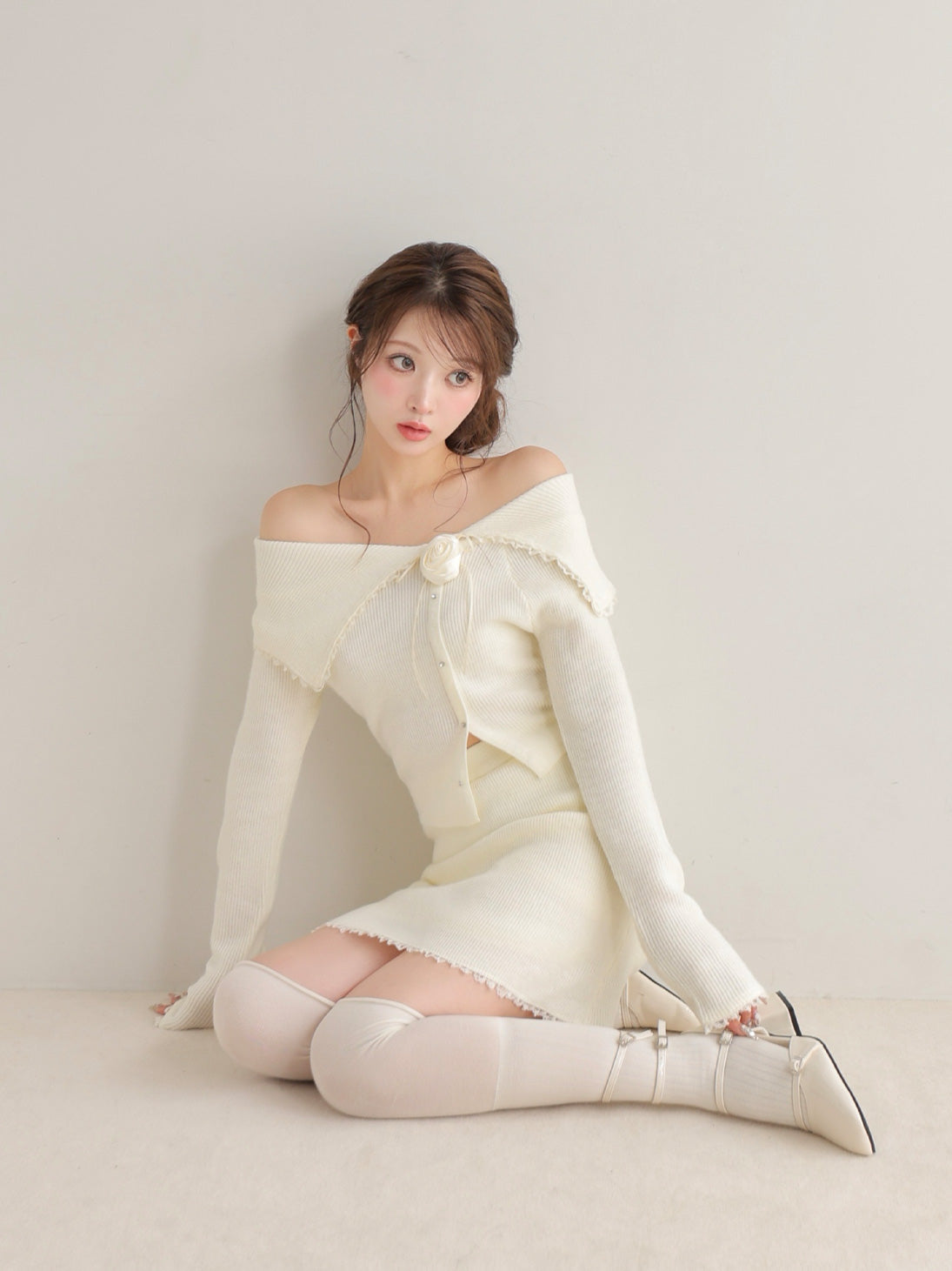 トップス Fringe satin ensemble one piece M me eme ONE PIECE – M me eme