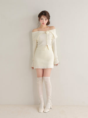 Lumiere rose knit setup(eme10813)