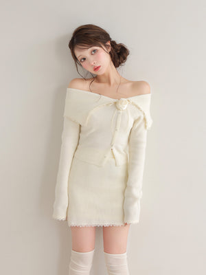 Lumiere rose knit setup(eme10813)