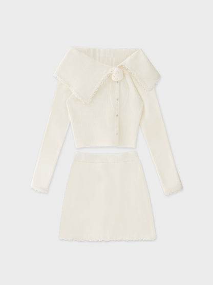 Lumiere rose knit setup(eme10813)