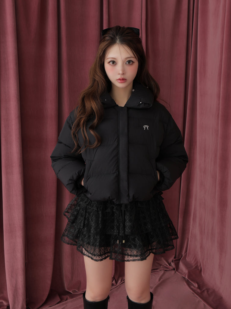 【SALE】Bijou cropped down jacket(eme10815)