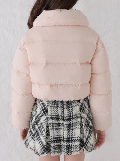 【SALE】Bijou cropped down jacket(eme10815)