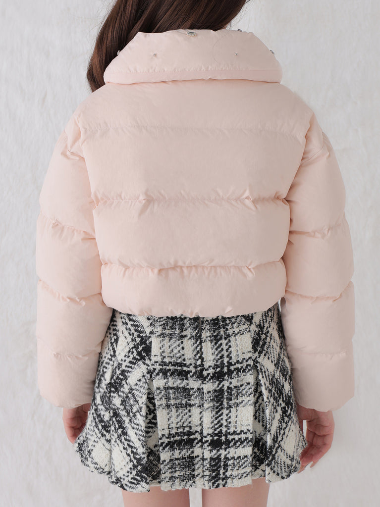 【SALE】Bijou cropped down jacket(eme10815)