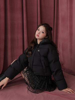 【SALE】Bijou cropped down jacket(eme10815)