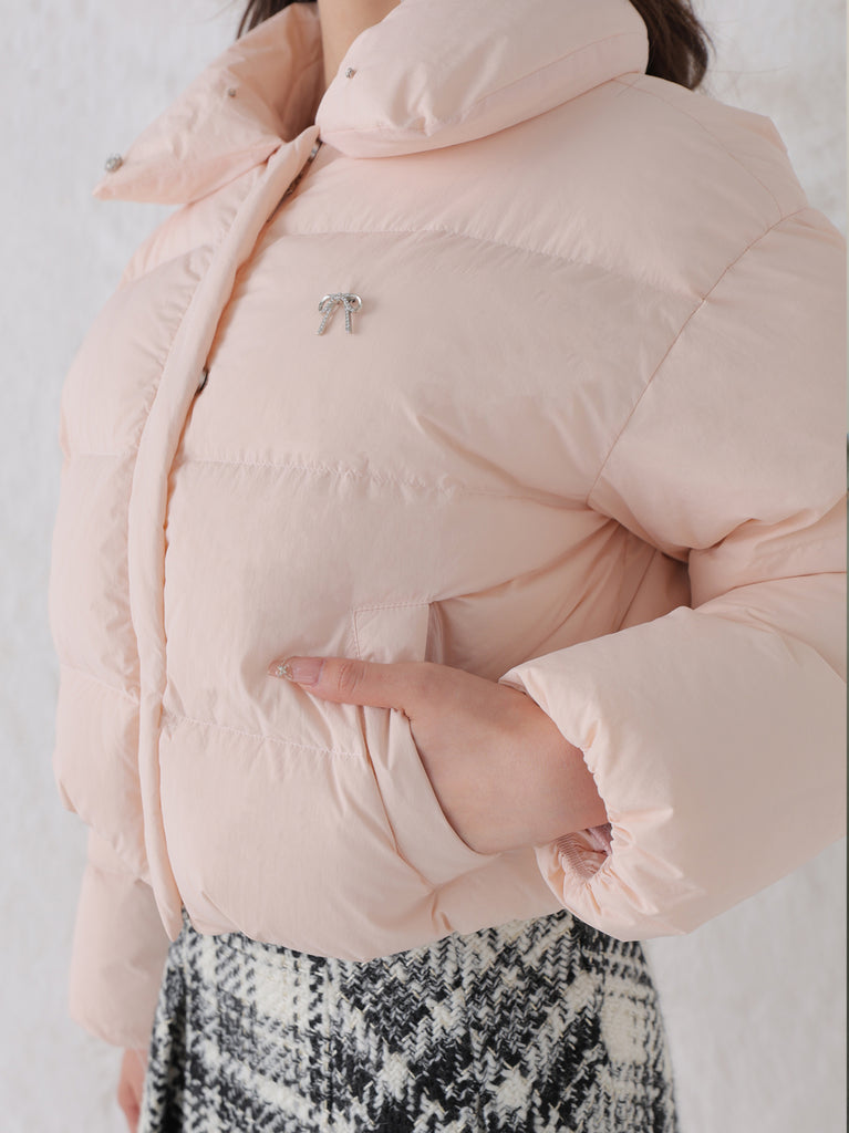 【SALE】Bijou cropped down jacket(eme10815)