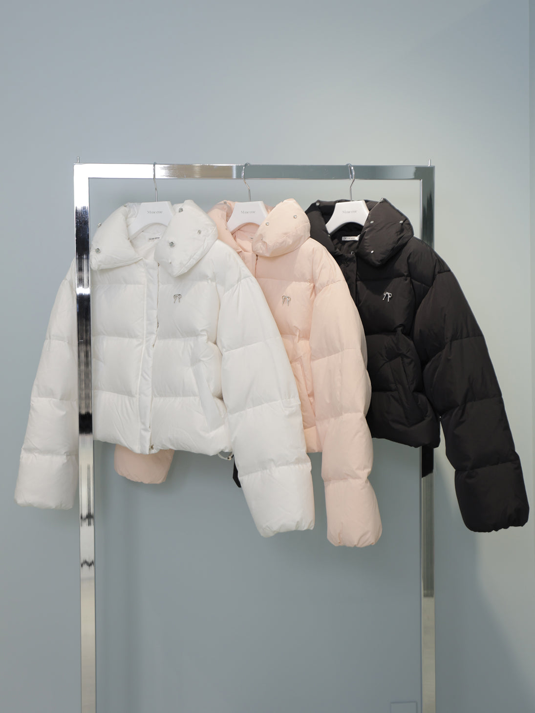 【SALE】Bijou cropped down jacket(eme10815)