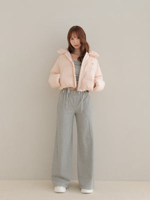 【SALE】Bijou cropped down jacket(eme10815)