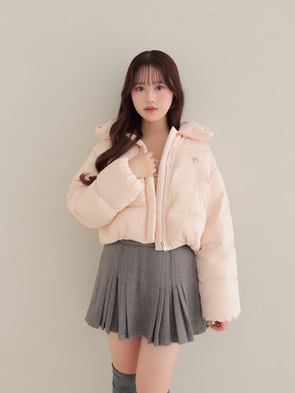 【SALE】Bijou cropped down jacket(eme10815)