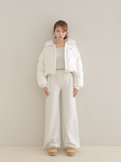 【SALE】Bijou cropped down jacket(eme10815)