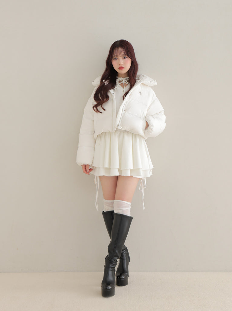 【SALE】Bijou cropped down jacket(eme10815)