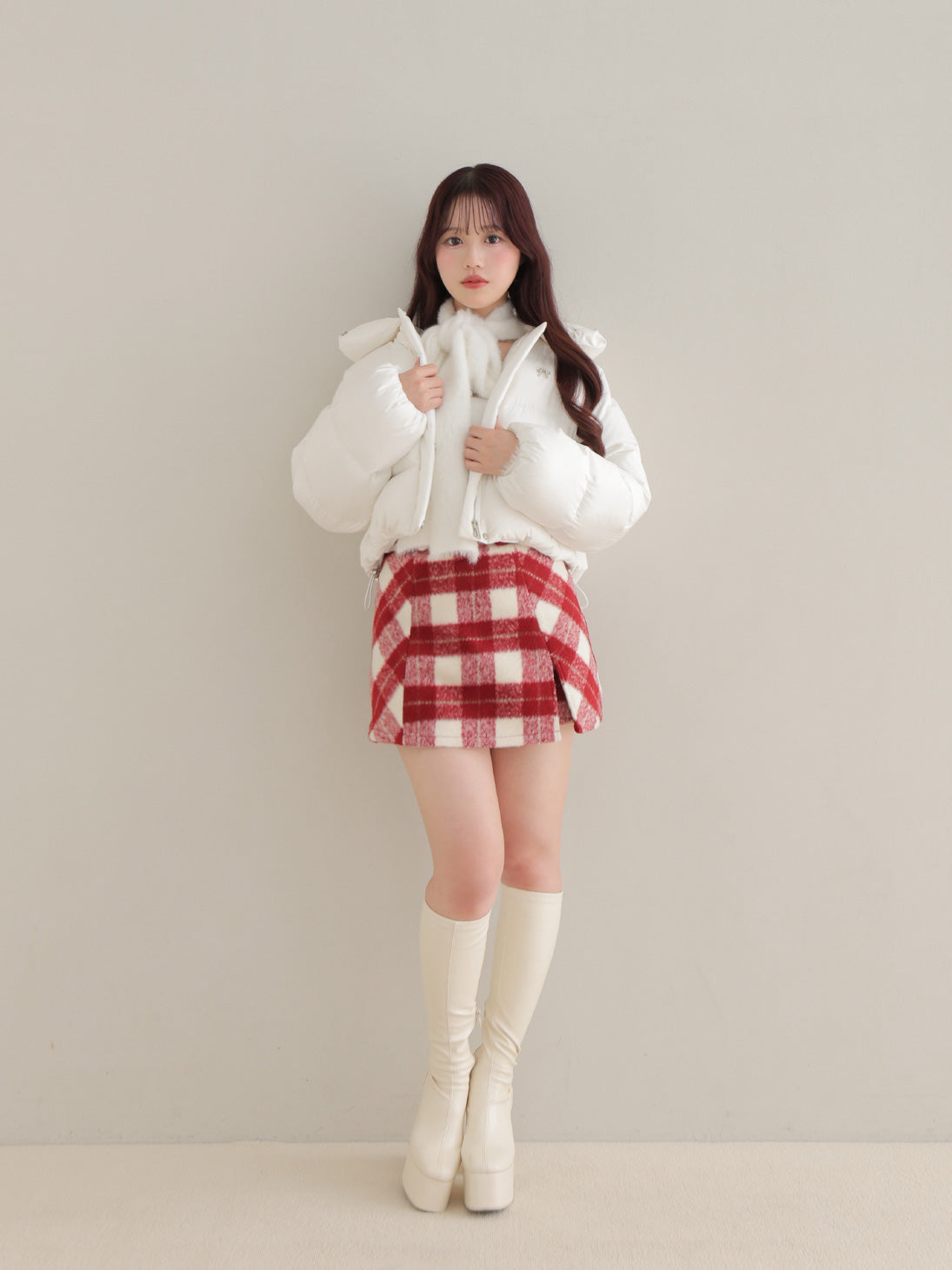 【SALE】Bijou cropped down jacket(eme10815)