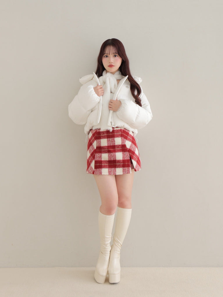 【SALE】Bijou cropped down jacket(eme10815)