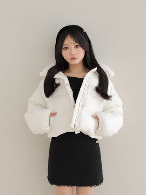 【SALE】Bijou cropped down jacket(eme10815)