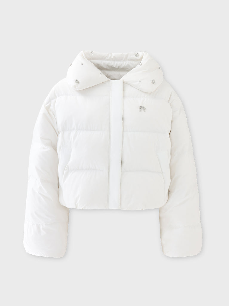 【SALE】Bijou cropped down jacket(eme10815)