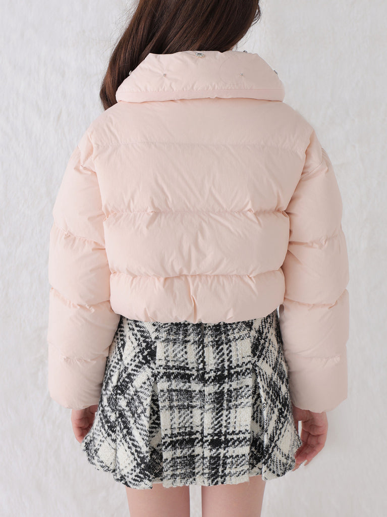 Bijou cropped down jacket(eme10815)