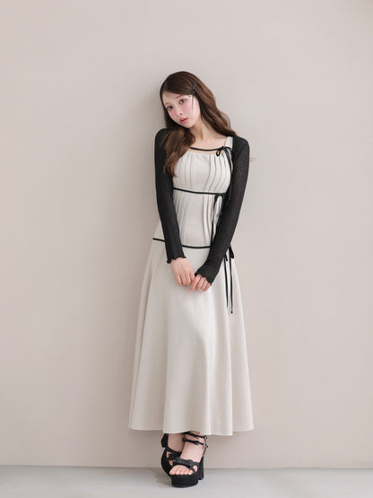 model：160cm　(size：F　color：Beige)