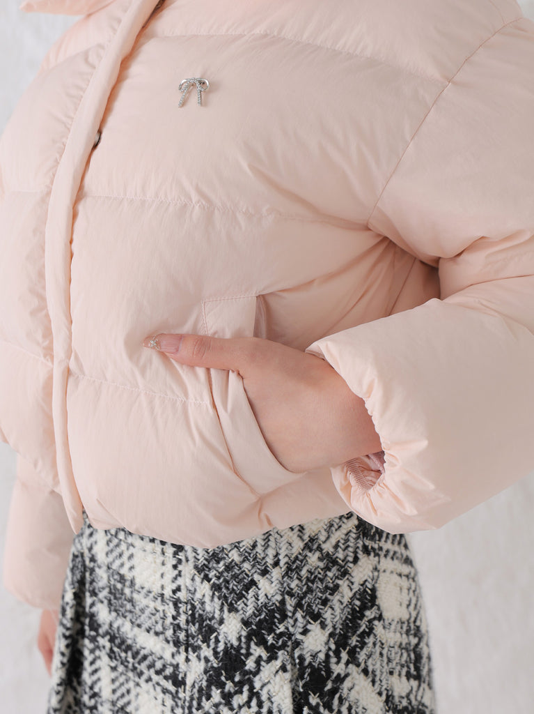 Bijou cropped down jacket(eme10815)