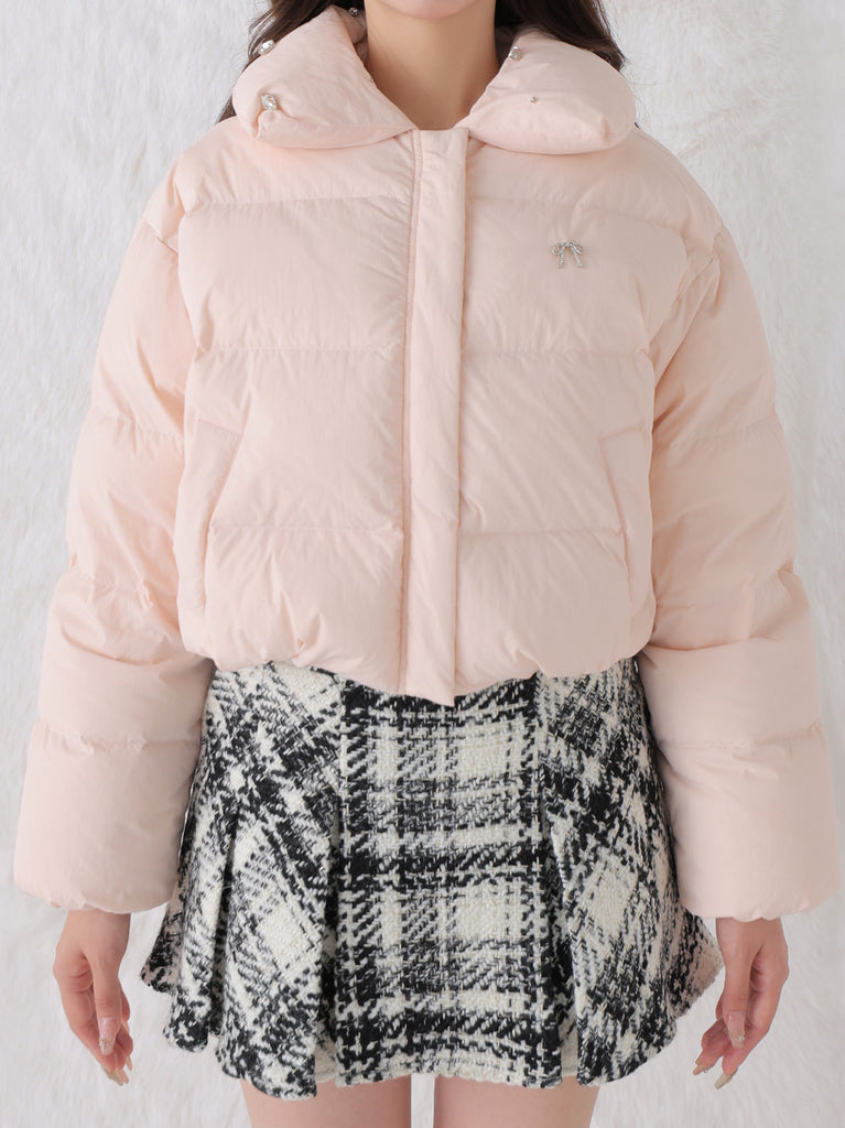 Bijou cropped down jacket(eme10815)