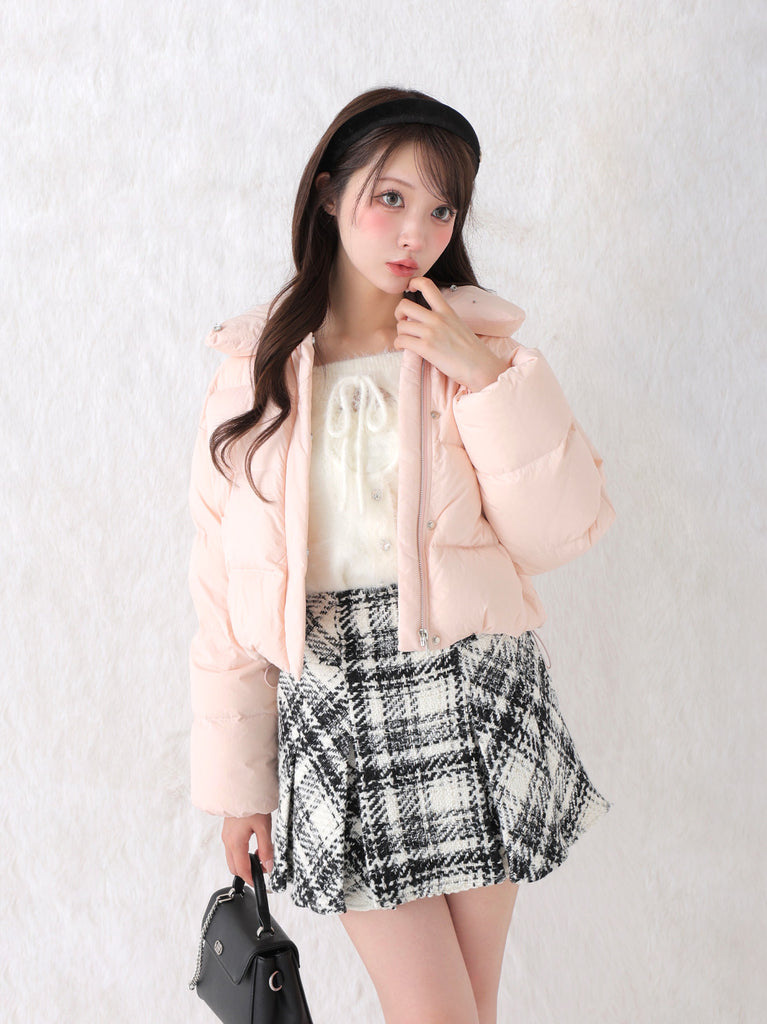 Bijou cropped down jacket(eme10815)