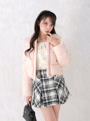 Bijou cropped down jacket(eme10815)