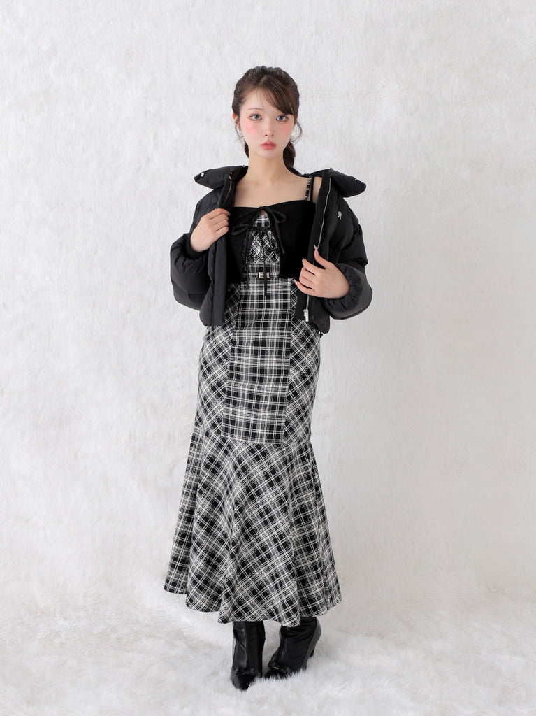 Bijou cropped down jacket(eme10815)