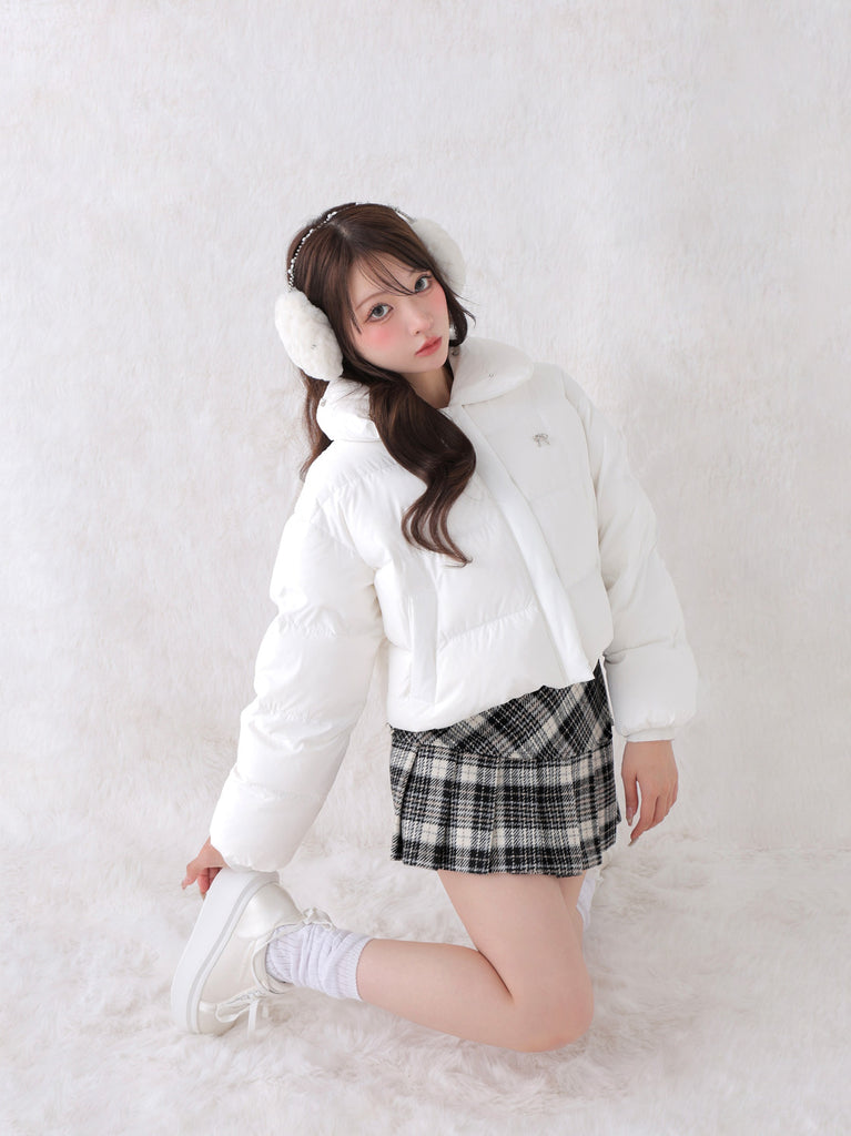 Bijou cropped down jacket(eme10815)