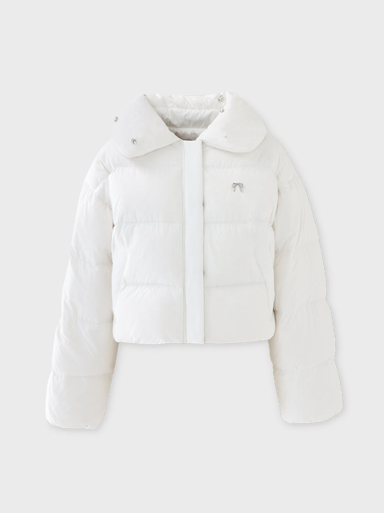 Bijou cropped down jacket(eme10815)