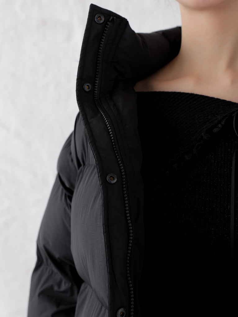 【Pre Order】Bijou ribbon down jacket(eme10816)