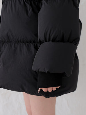 【Pre Order】Bijou ribbon down jacket(eme10816)
