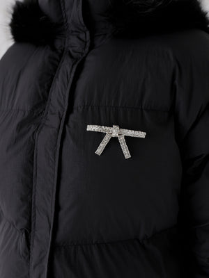 【Pre Order】Bijou ribbon down jacket(eme10816)