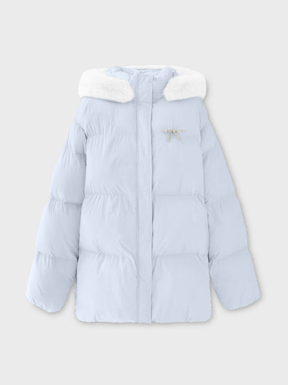 【Pre Order】Bijou ribbon down jacket(eme10816)