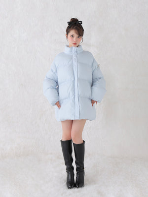 【Pre Order】Bijou ribbon down jacket(eme10816)