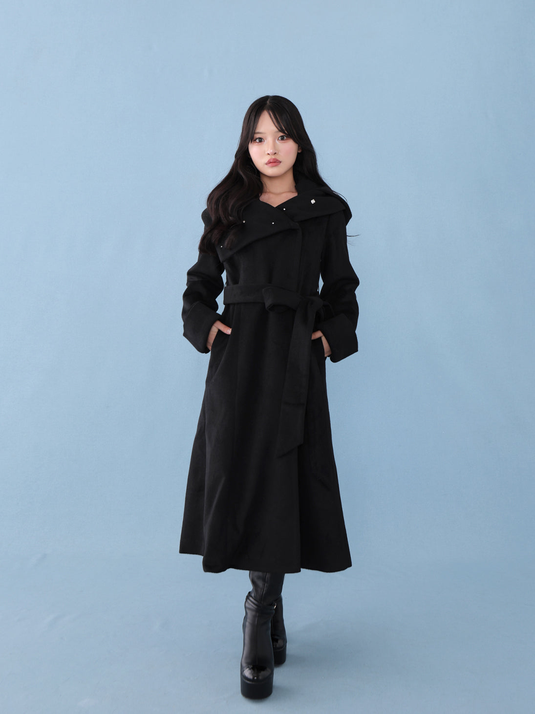 model：150cm　(size：XS　color：Black)