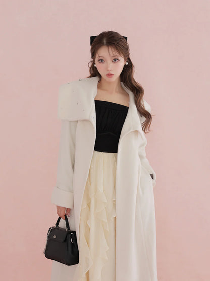 model：160cm　(size：F　color：White)