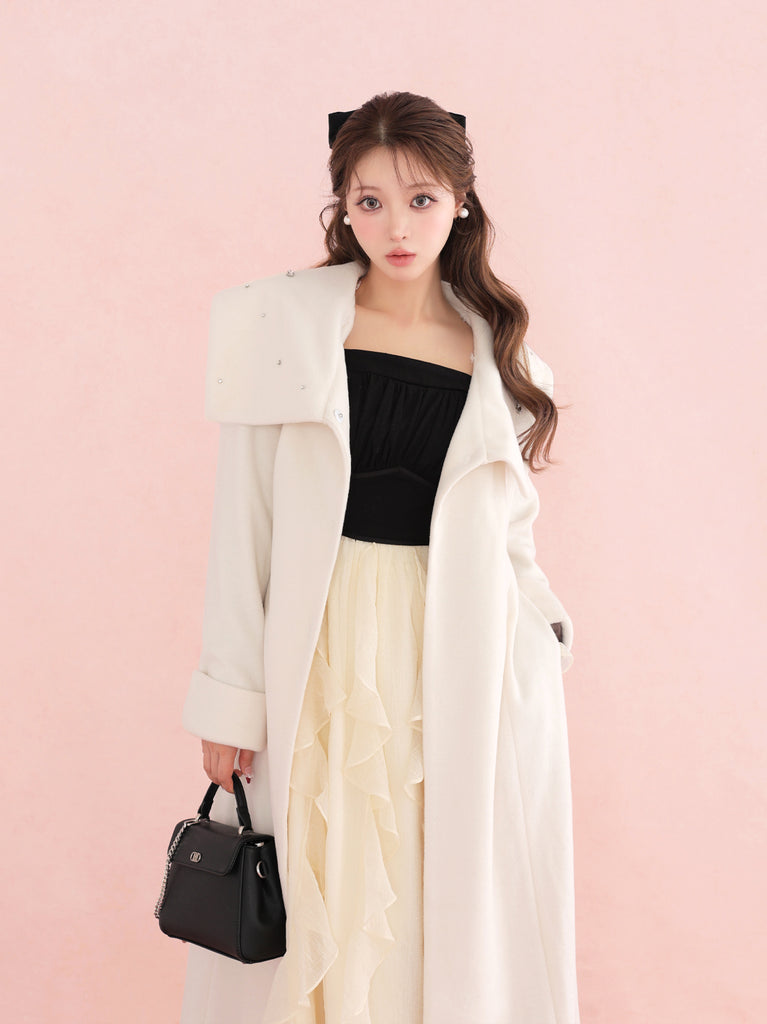 model：160cm　(size：F　color：White)