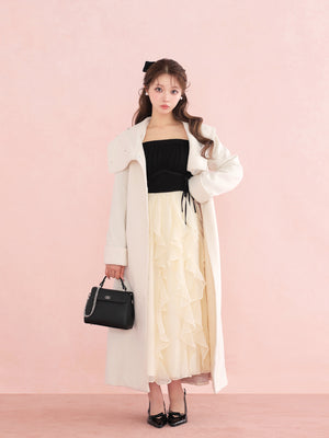 model：160cm　(size：F　color：White)