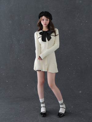 【SALE】Classical rib knit mini onepiece(eme10825)