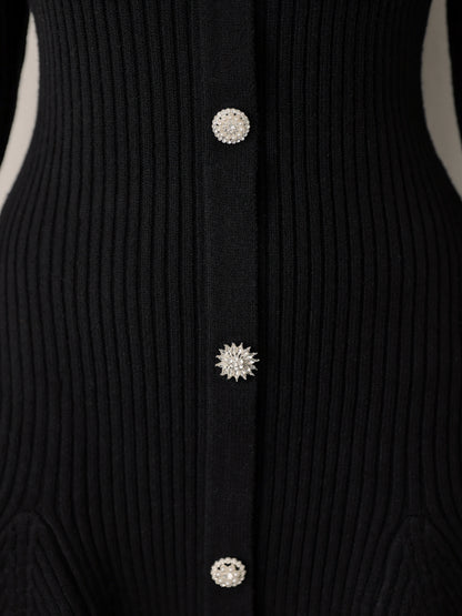 【SALE】Classical rib knit mini onepiece(eme10825)