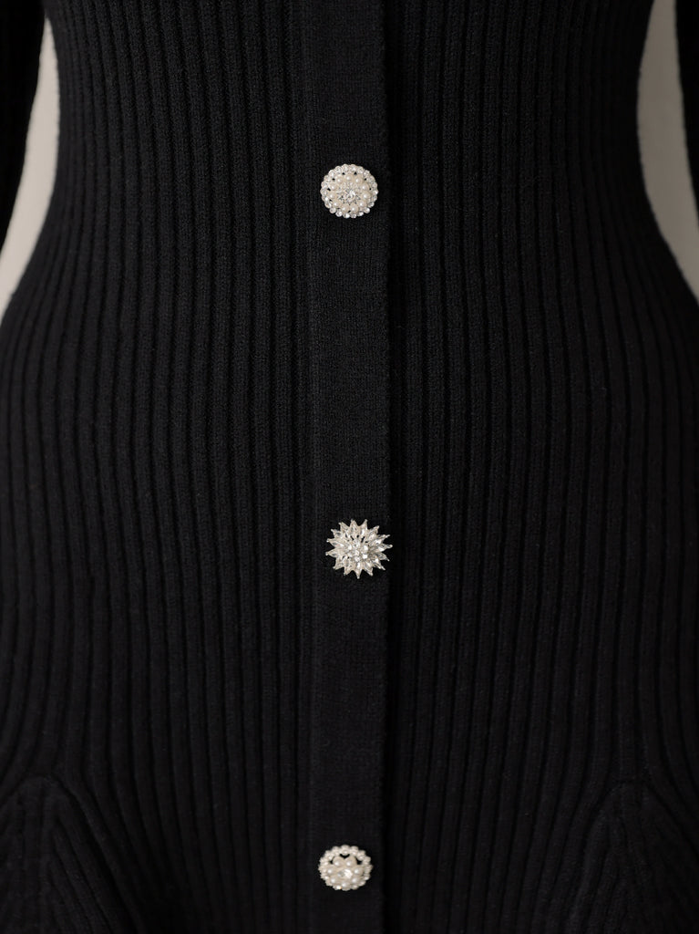 【SALE】Classical rib knit mini onepiece(eme10825)