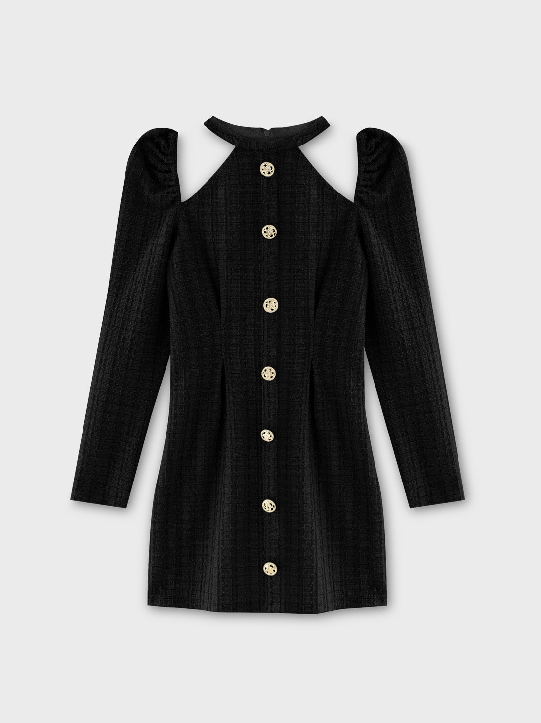 Bell cut tweed mini onepiece(eme10829)