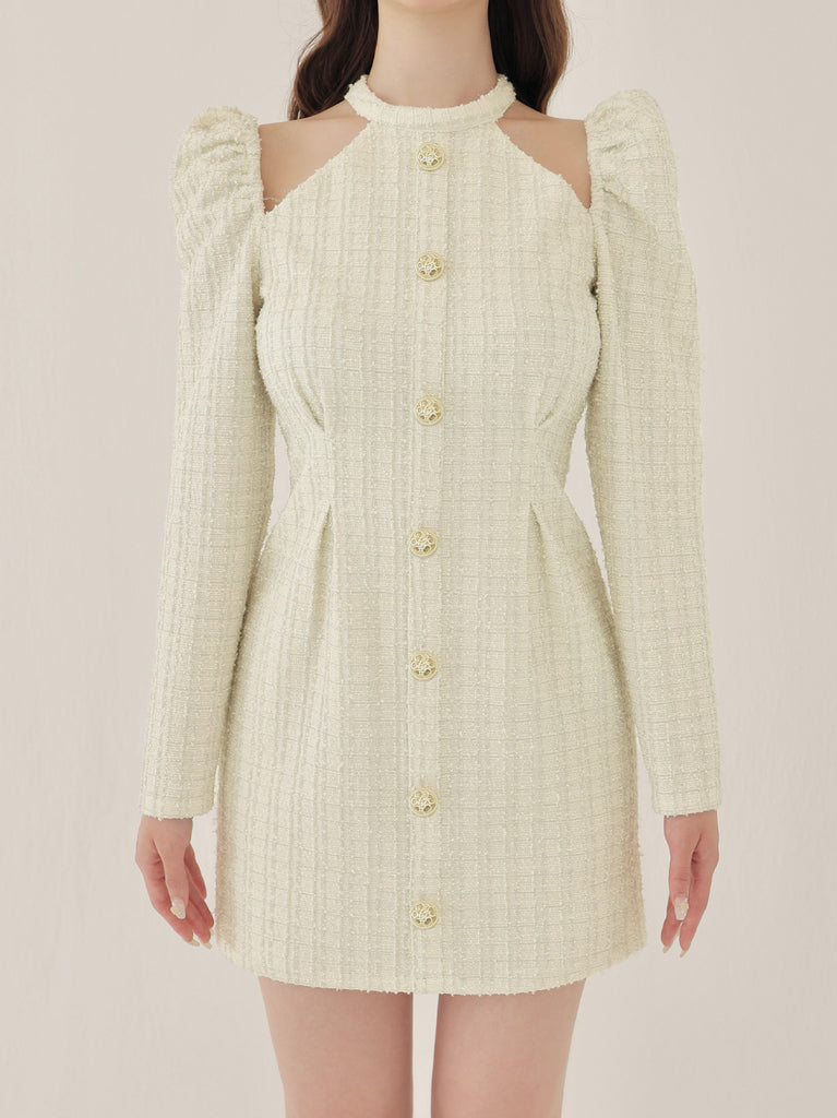 Bell cut tweed mini onepiece(eme10829)