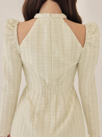 Bell cut tweed mini onepiece(eme10829)