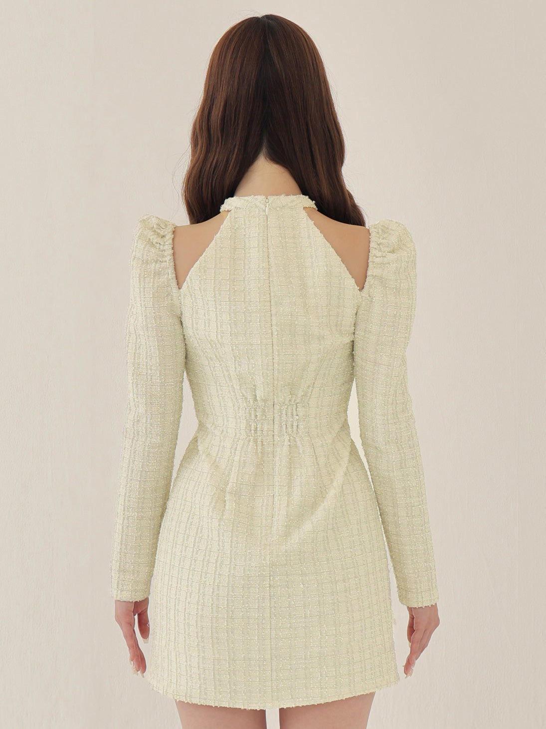 Bell cut tweed mini onepiece(eme10829)