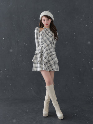 Gloss line platform long boots(eme10806)