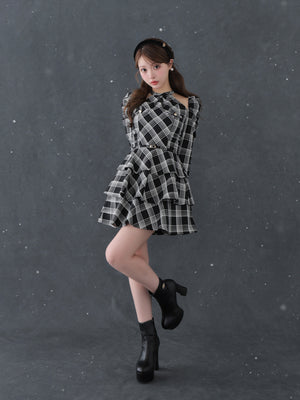 Emblem charm platform short boots(eme10728)