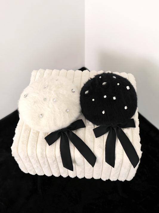 【Pre Order】Etoile ribbon beret(eme10833)