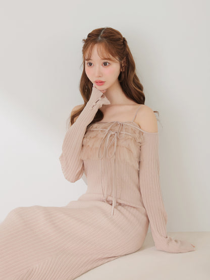 model：162cm　(size：F　color：Pink）